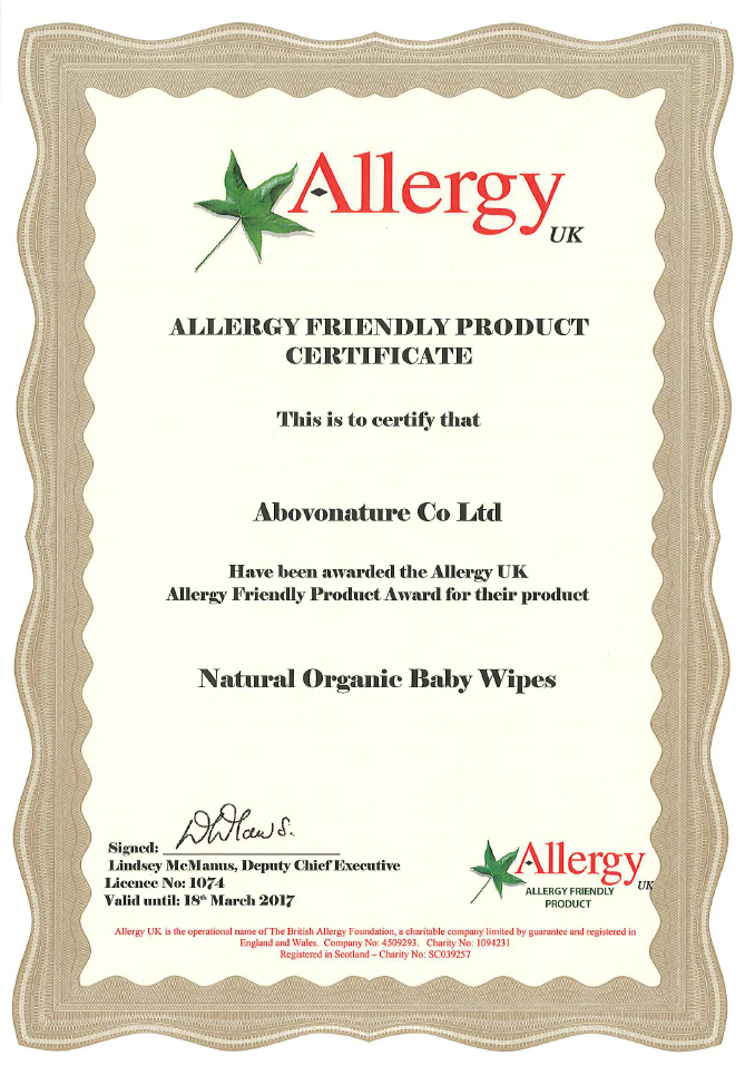 British Allergy Foundation (BAF) - Allergy Friendly Product Award British Allergy Foundation (BAF) - Allergy Friendly Product Award